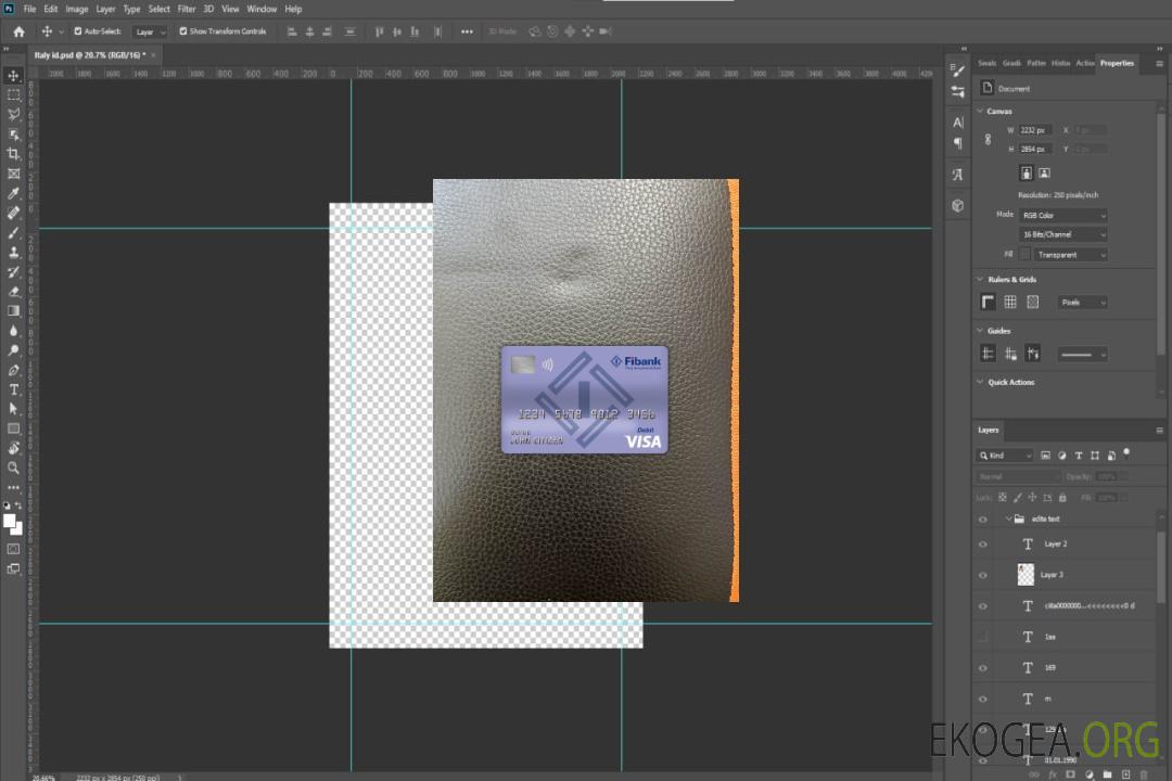 Bulgarie Fibank banque visa carte de débit photolook , template